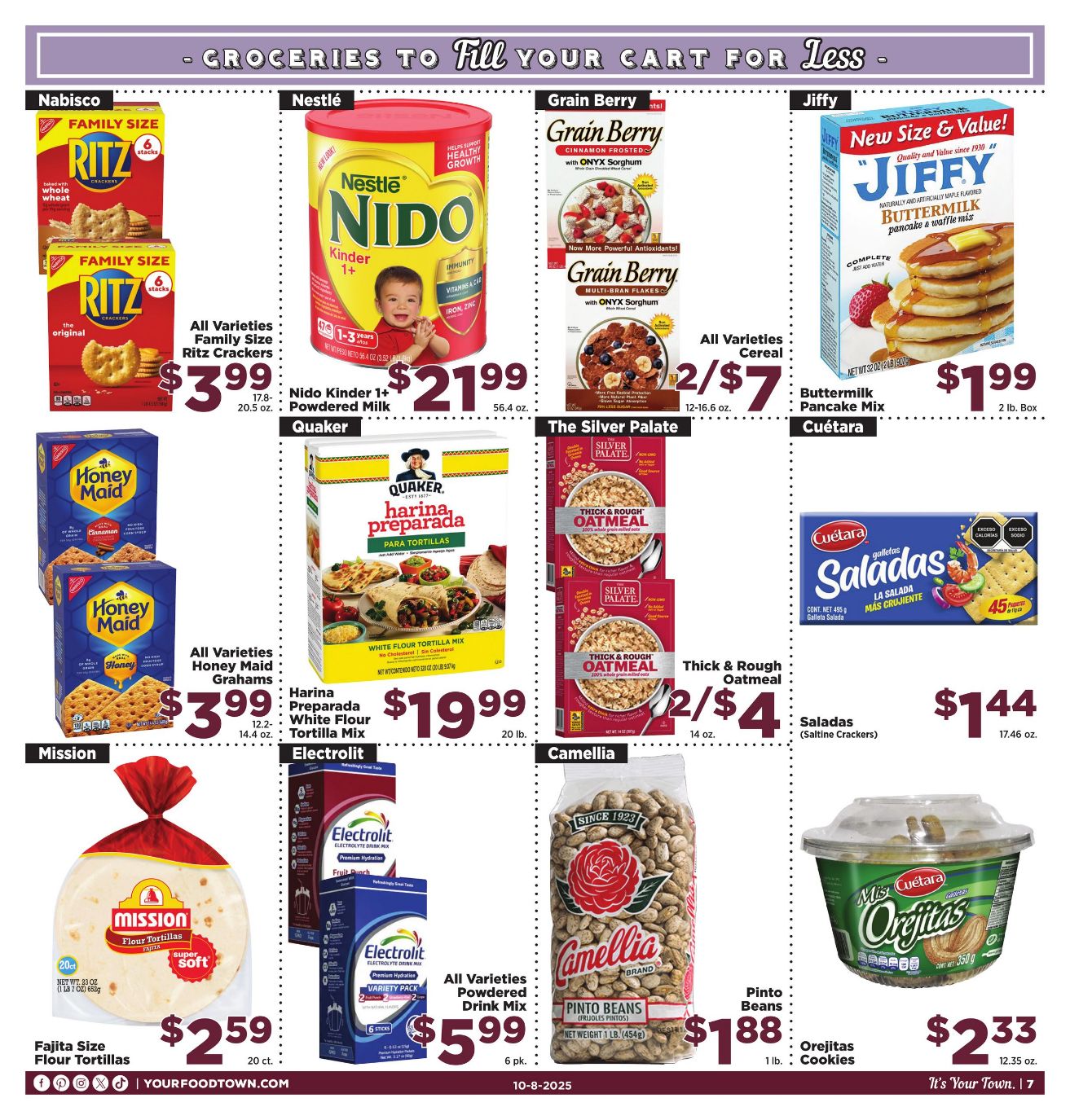 Weekly ad Your Food Town 10/08/2025 - 10/14/2025