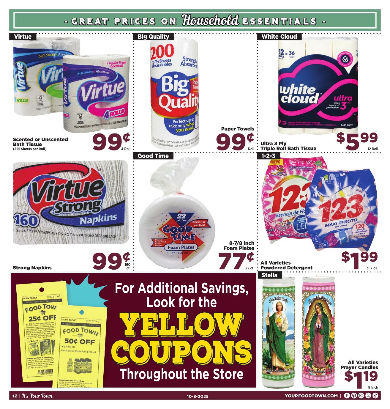 Weekly ad Your Food Town 10/08/2025 - 10/14/2025