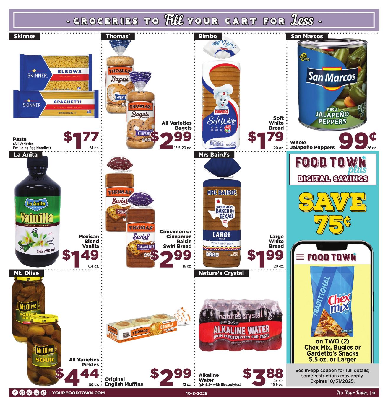 Weekly ad Your Food Town 10/08/2025 - 10/14/2025