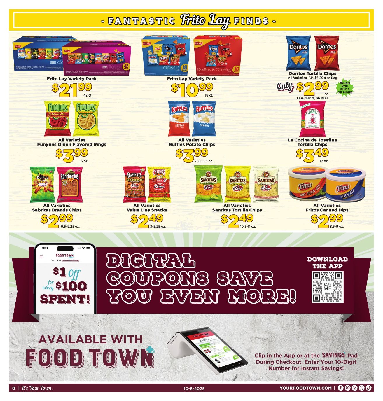 Weekly ad Your Food Town 10/08/2025 - 10/14/2025