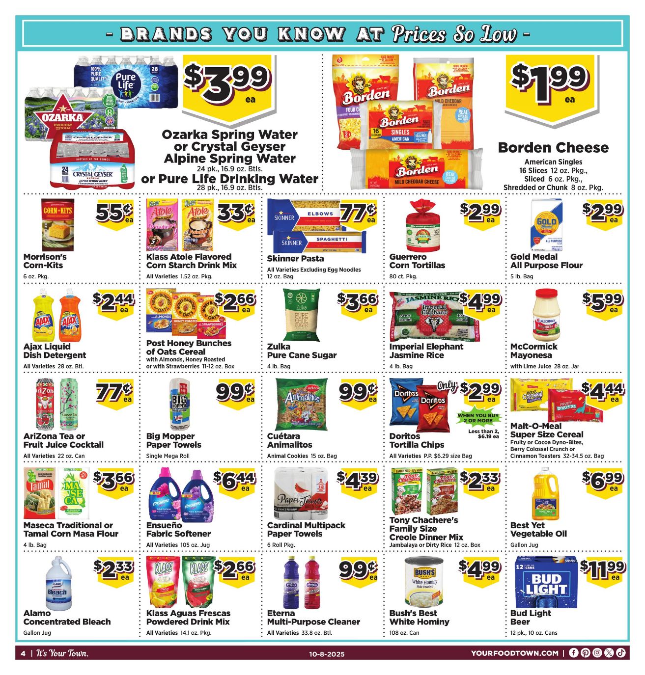 Weekly ad Your Food Town 10/08/2025 - 10/14/2025