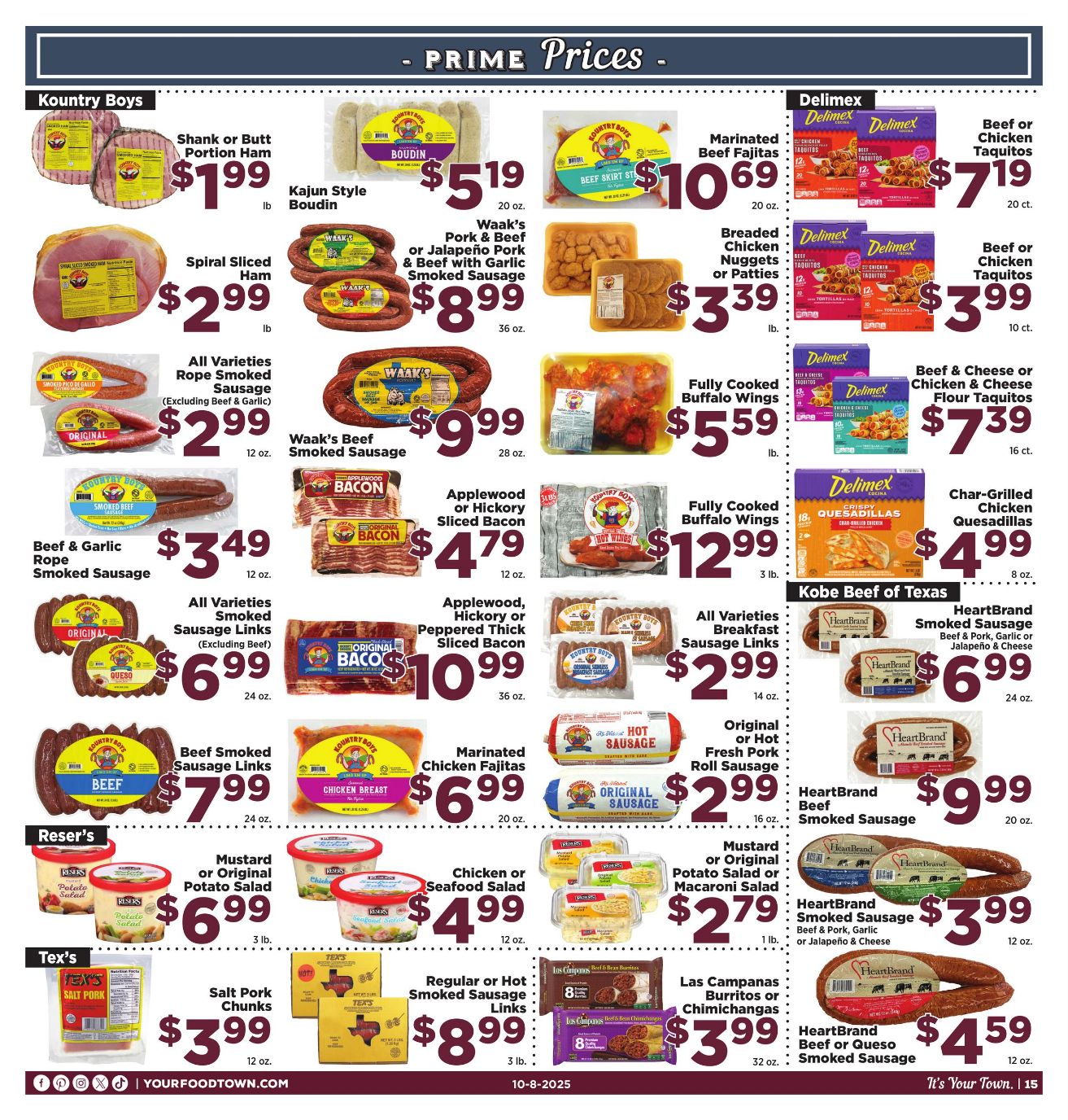 Weekly ad Your Food Town 10/08/2025 - 10/14/2025