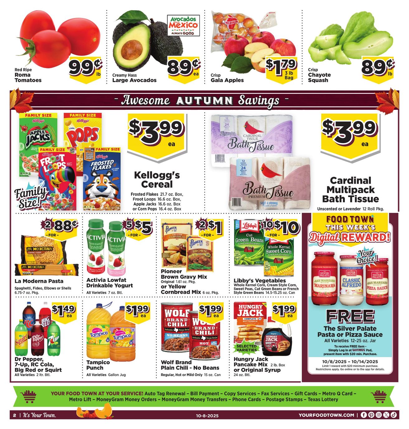 Weekly ad Your Food Town 10/08/2025 - 10/14/2025