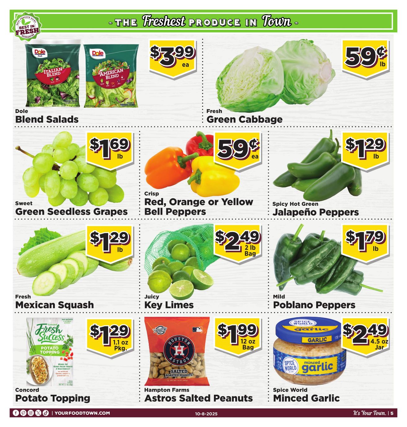 Weekly ad Your Food Town 10/08/2025 - 10/14/2025