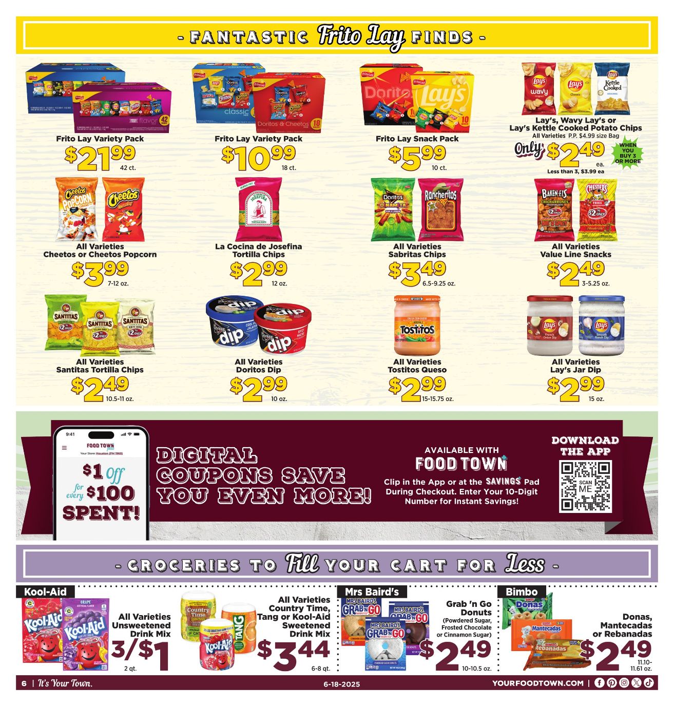 Weekly ad Your Food Town 06/18/2025 - 06/24/2025