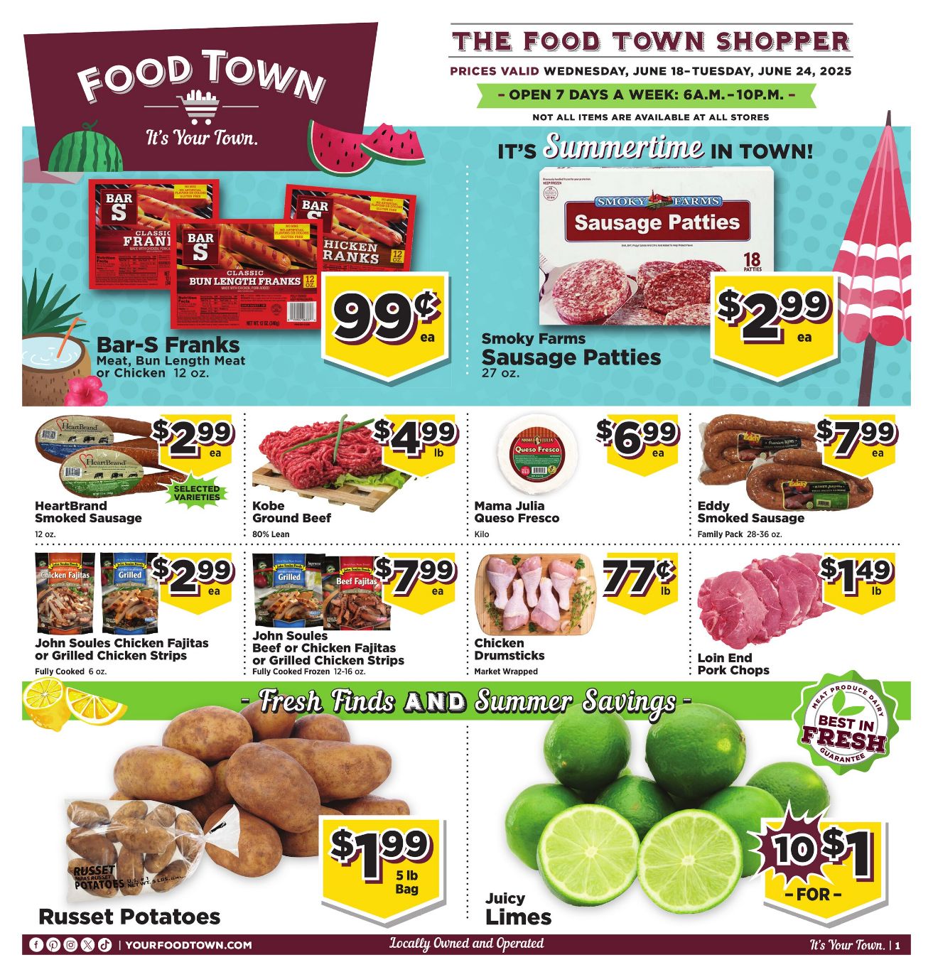 Weekly ad Your Food Town 06/18/2025 - 06/24/2025