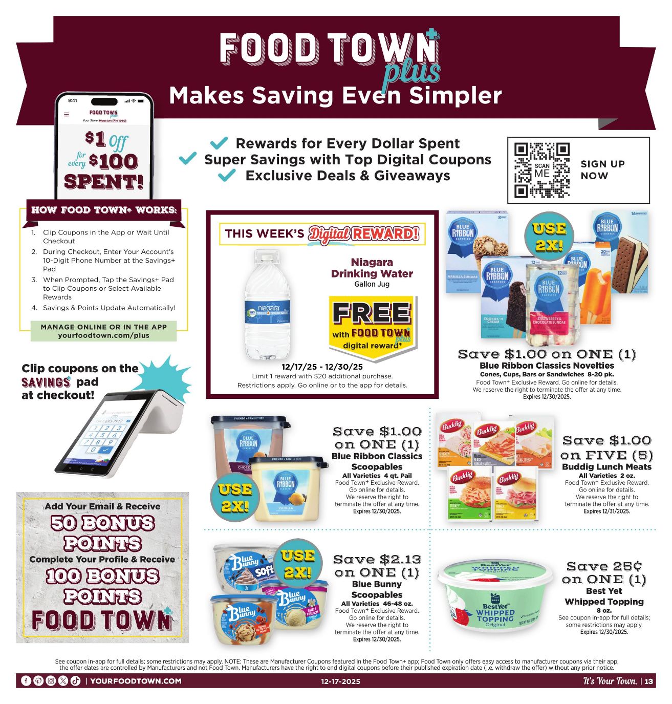 Weekly ad Your Food Town 12/17/2025 - 12/30/2025