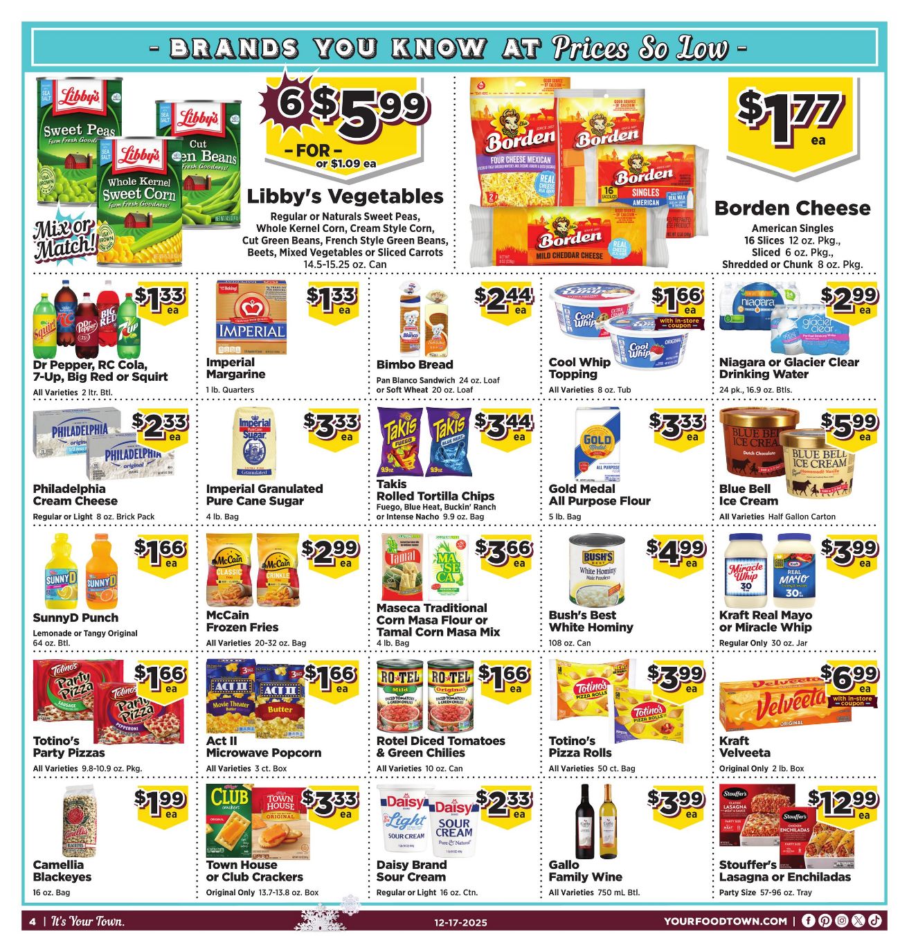 Weekly ad Your Food Town 12/17/2025 - 12/30/2025