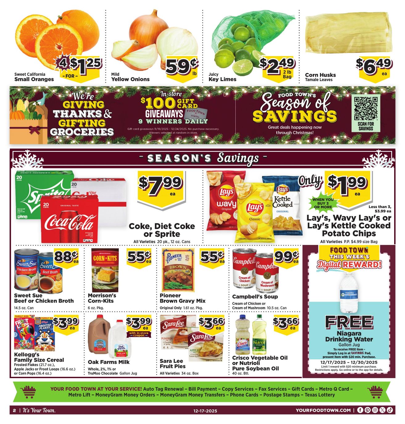 Weekly ad Your Food Town 12/17/2025 - 12/30/2025