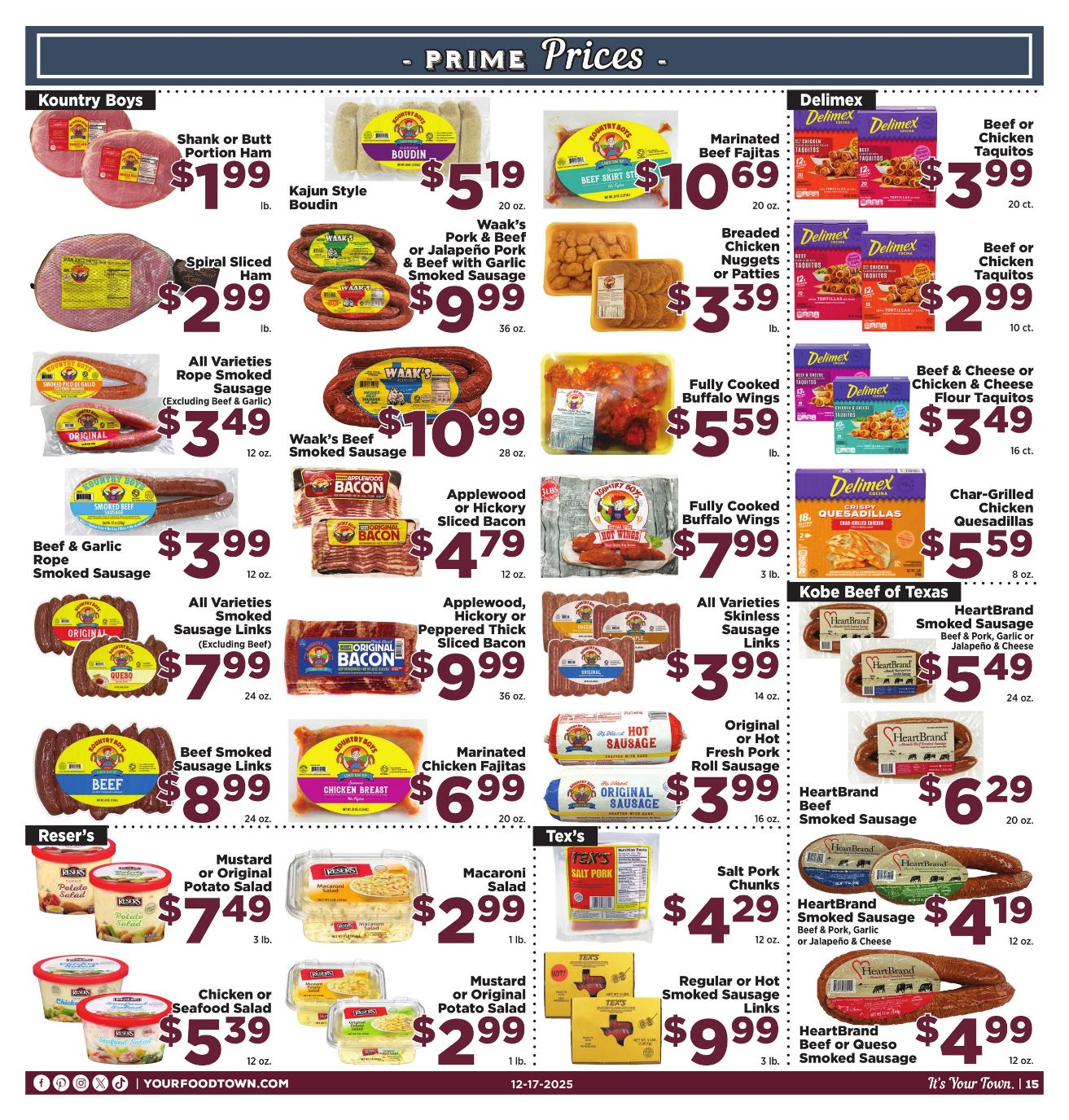 Weekly ad Your Food Town 12/17/2025 - 12/30/2025