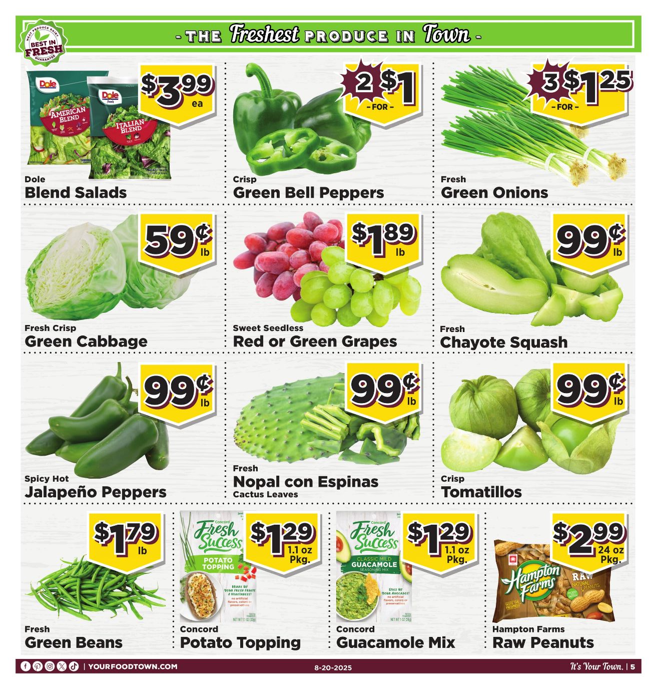 Weekly ad Your Food Town 08/20/2025 - 08/26/2025