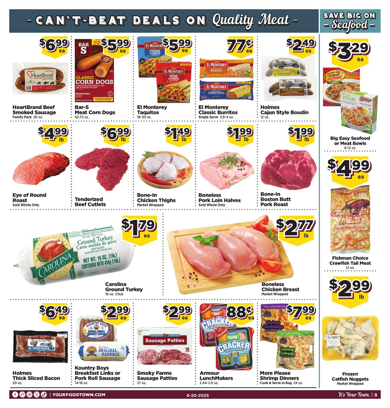 Weekly ad Your Food Town 08/20/2025 - 08/26/2025
