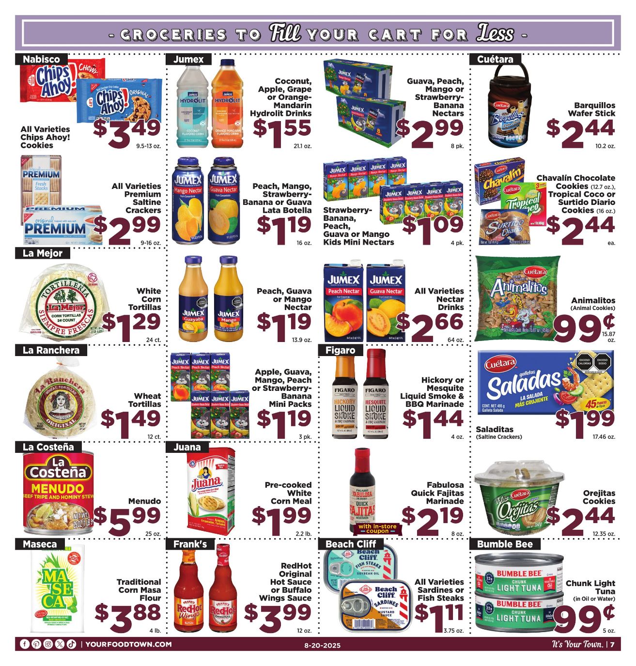 Weekly ad Your Food Town 08/20/2025 - 08/26/2025
