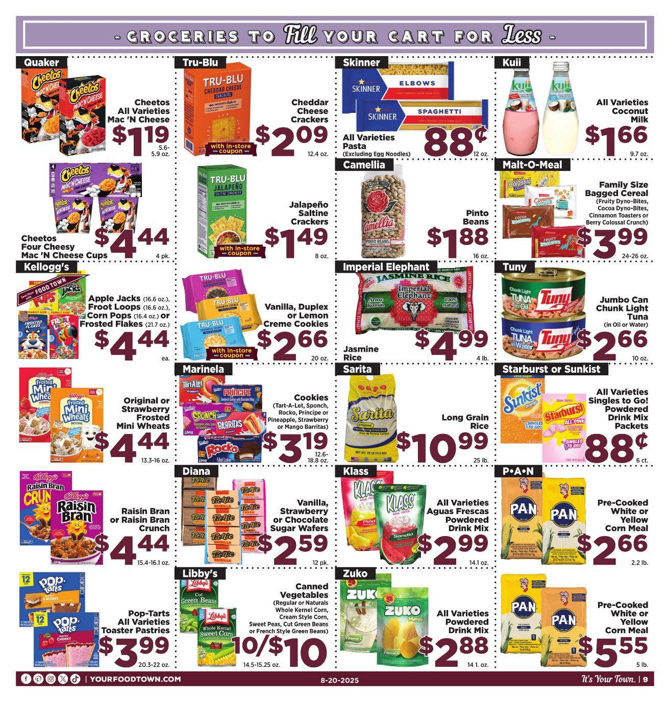 Weekly ad Your Food Town 08/20/2025 - 08/26/2025
