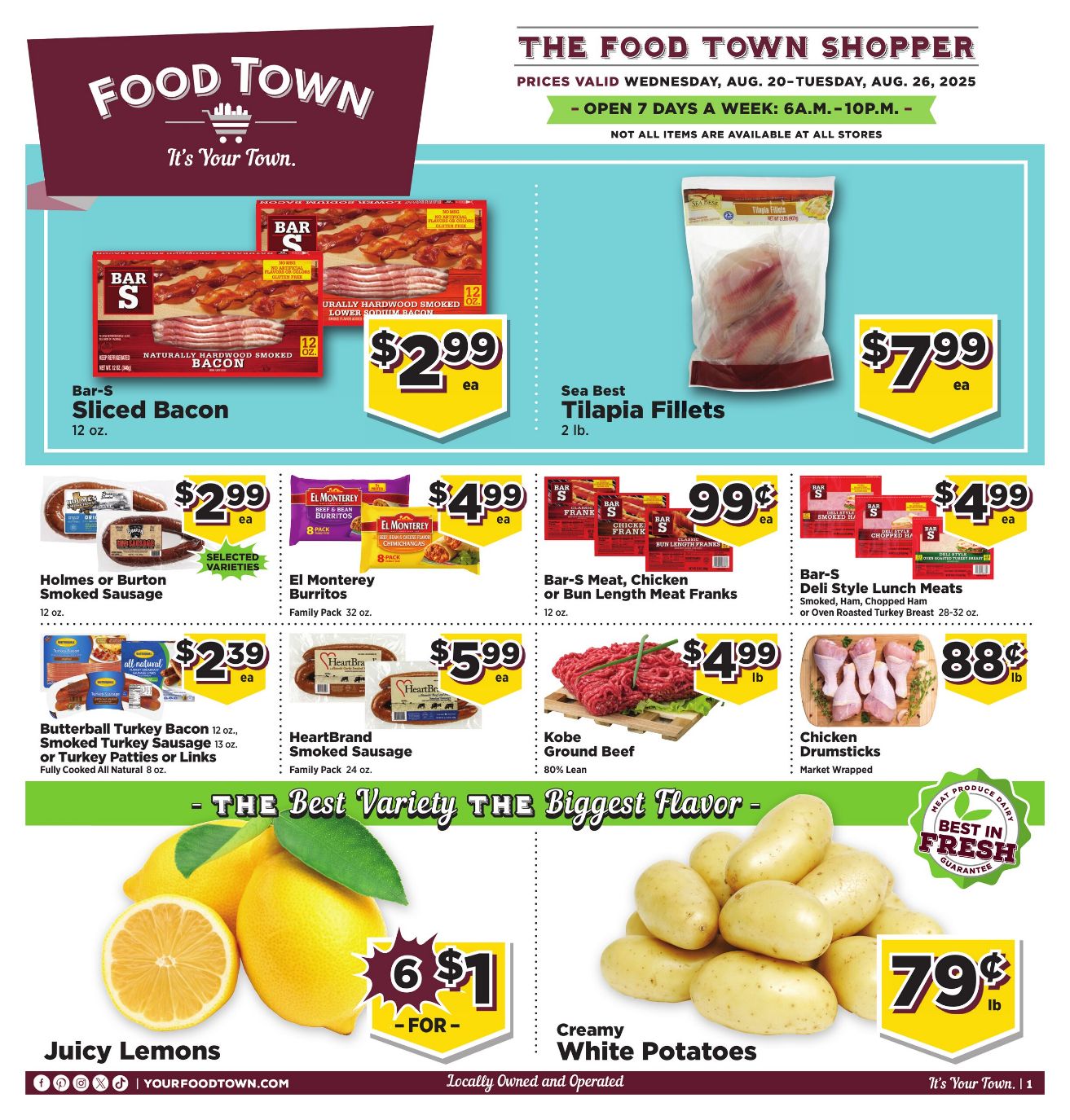 Weekly ad Your Food Town 08/20/2025 - 08/26/2025
