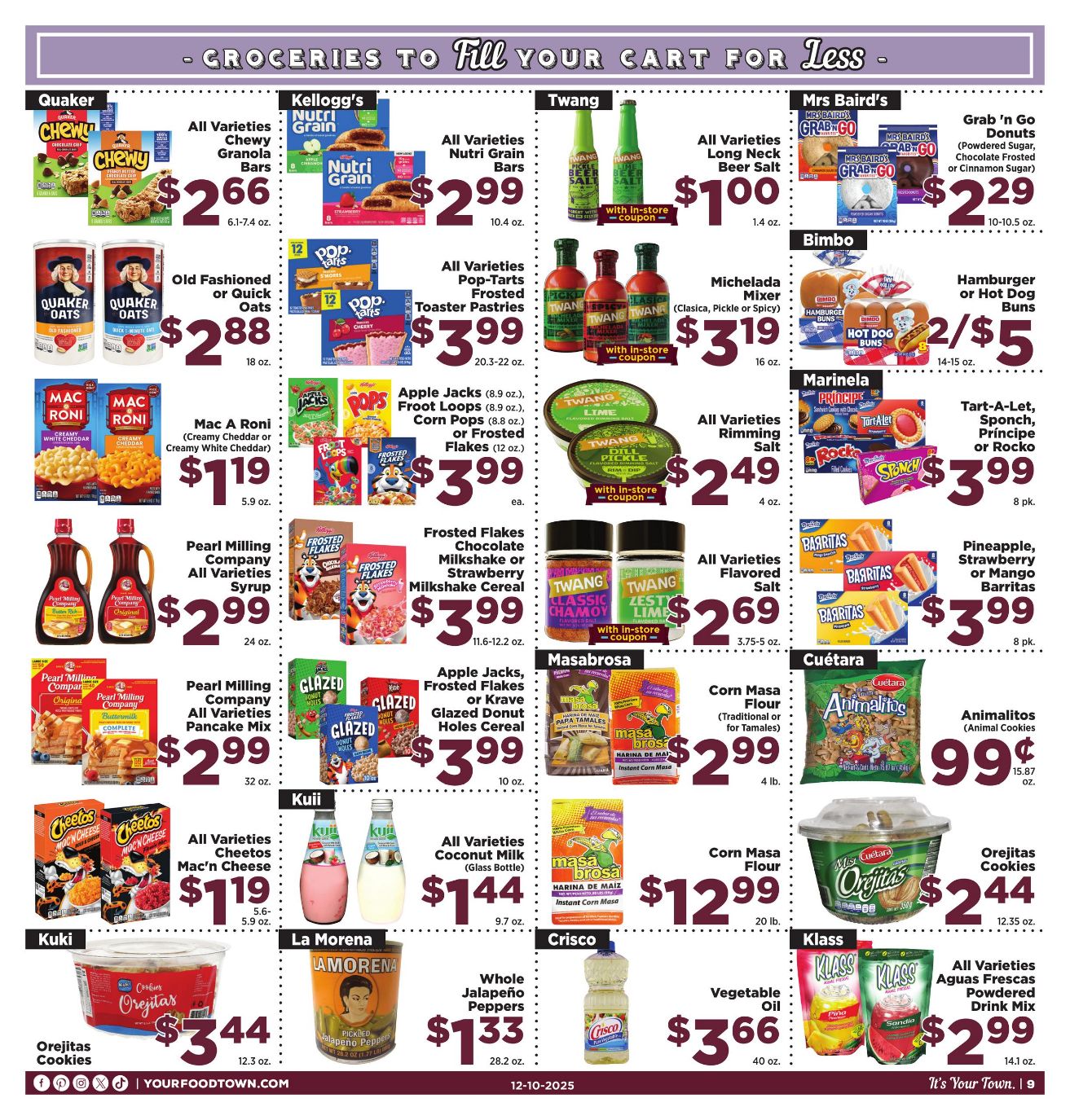 Weekly ad Your Food Town 12/10/2025 - 12/16/2025