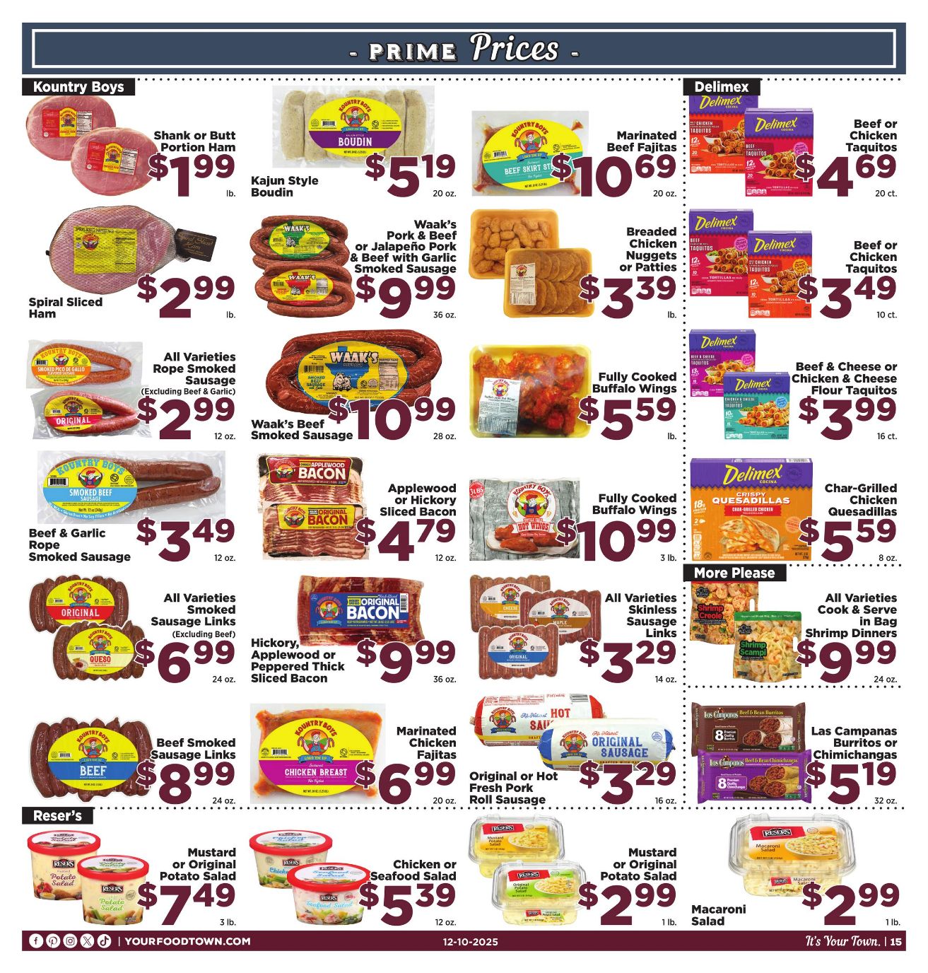 Weekly ad Your Food Town 12/10/2025 - 12/16/2025