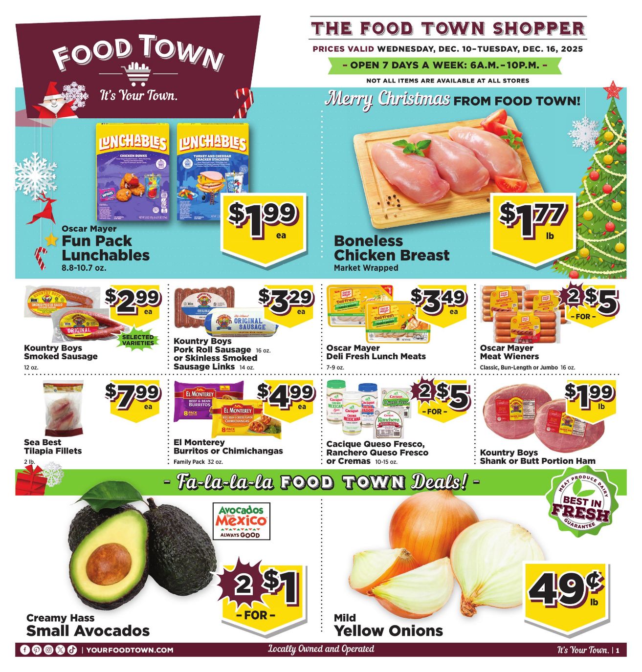 Weekly ad Your Food Town 12/10/2025 - 12/16/2025