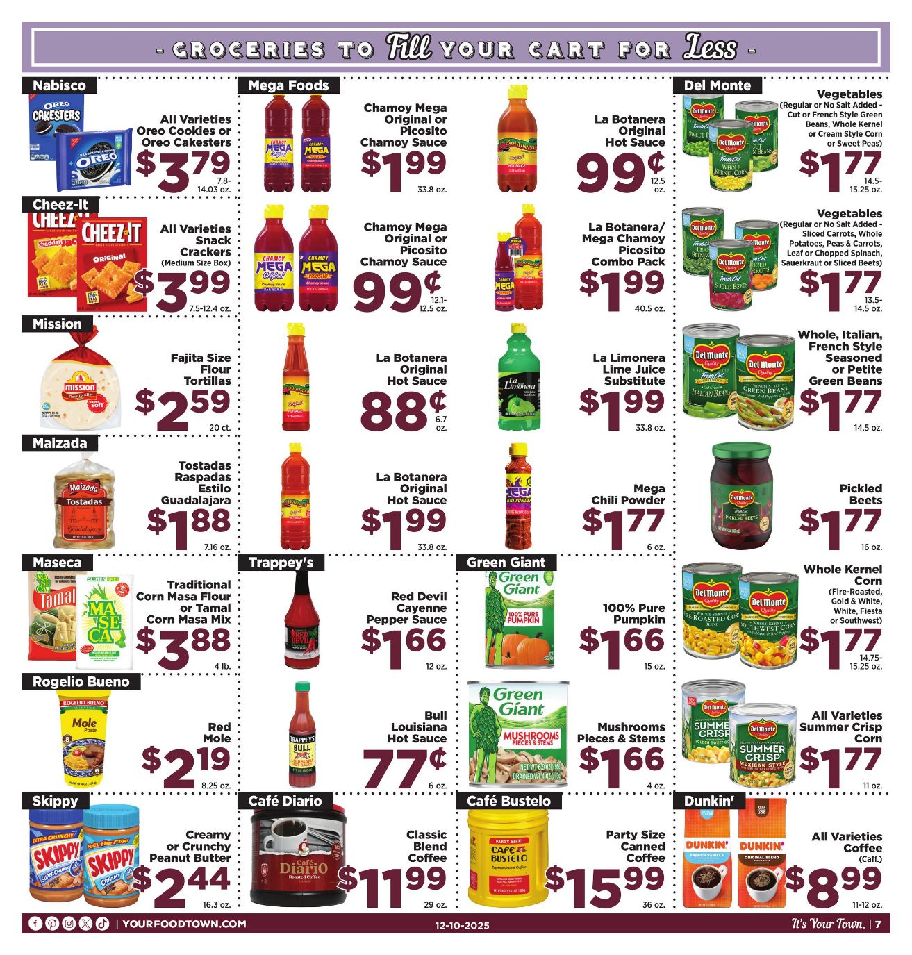 Weekly ad Your Food Town 12/10/2025 - 12/16/2025