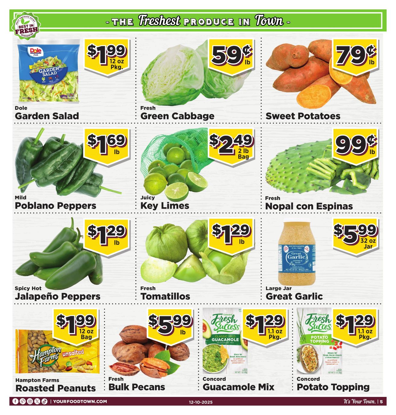Weekly ad Your Food Town 12/10/2025 - 12/16/2025