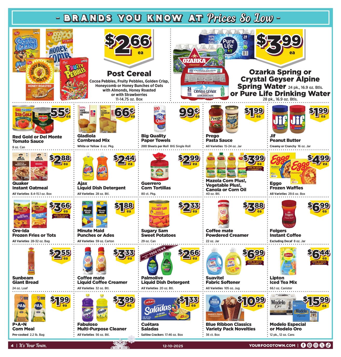 Weekly ad Your Food Town 12/10/2025 - 12/16/2025