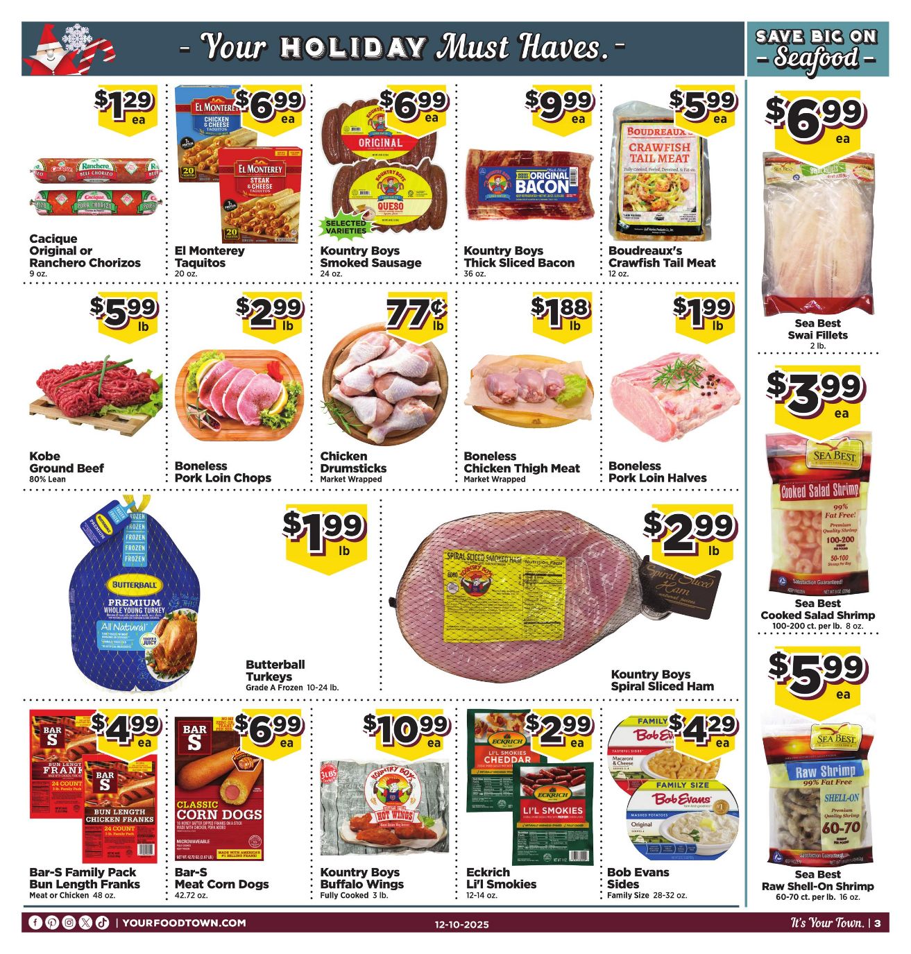 Weekly ad Your Food Town 12/10/2025 - 12/16/2025
