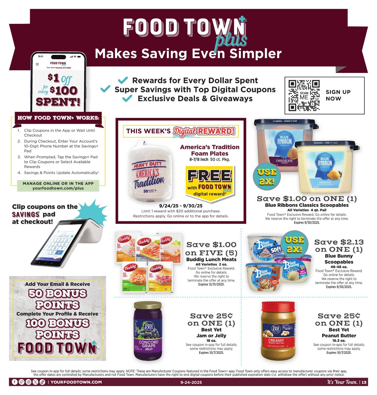 Weekly ad Your Food Town 09/24/2025 - 09/30/2025