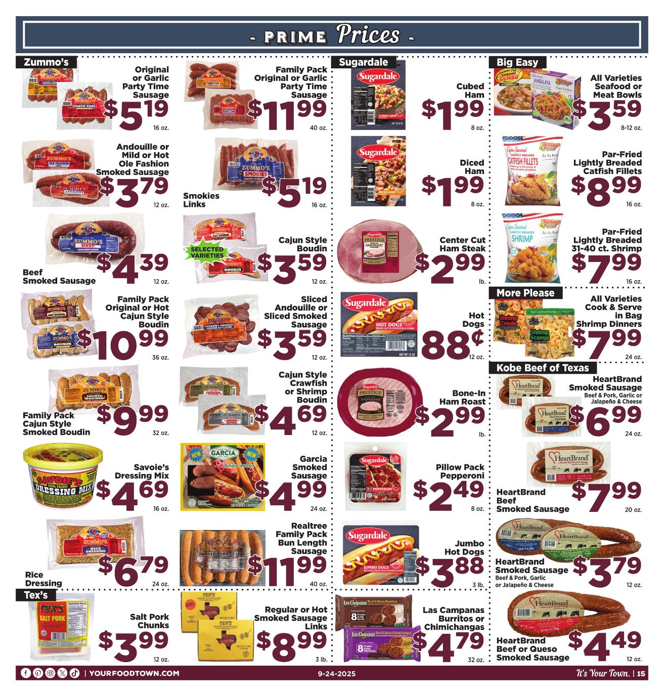 Weekly ad Your Food Town 09/24/2025 - 09/30/2025