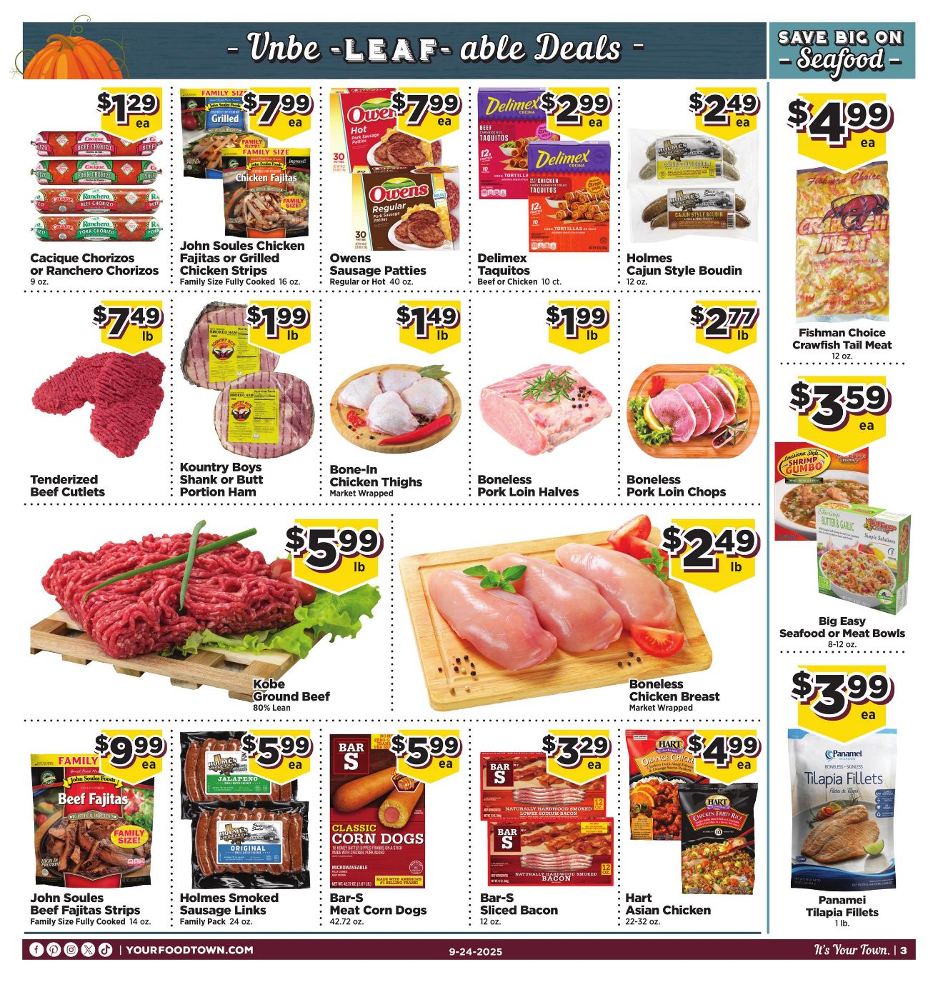Weekly ad Your Food Town 09/24/2025 - 09/30/2025