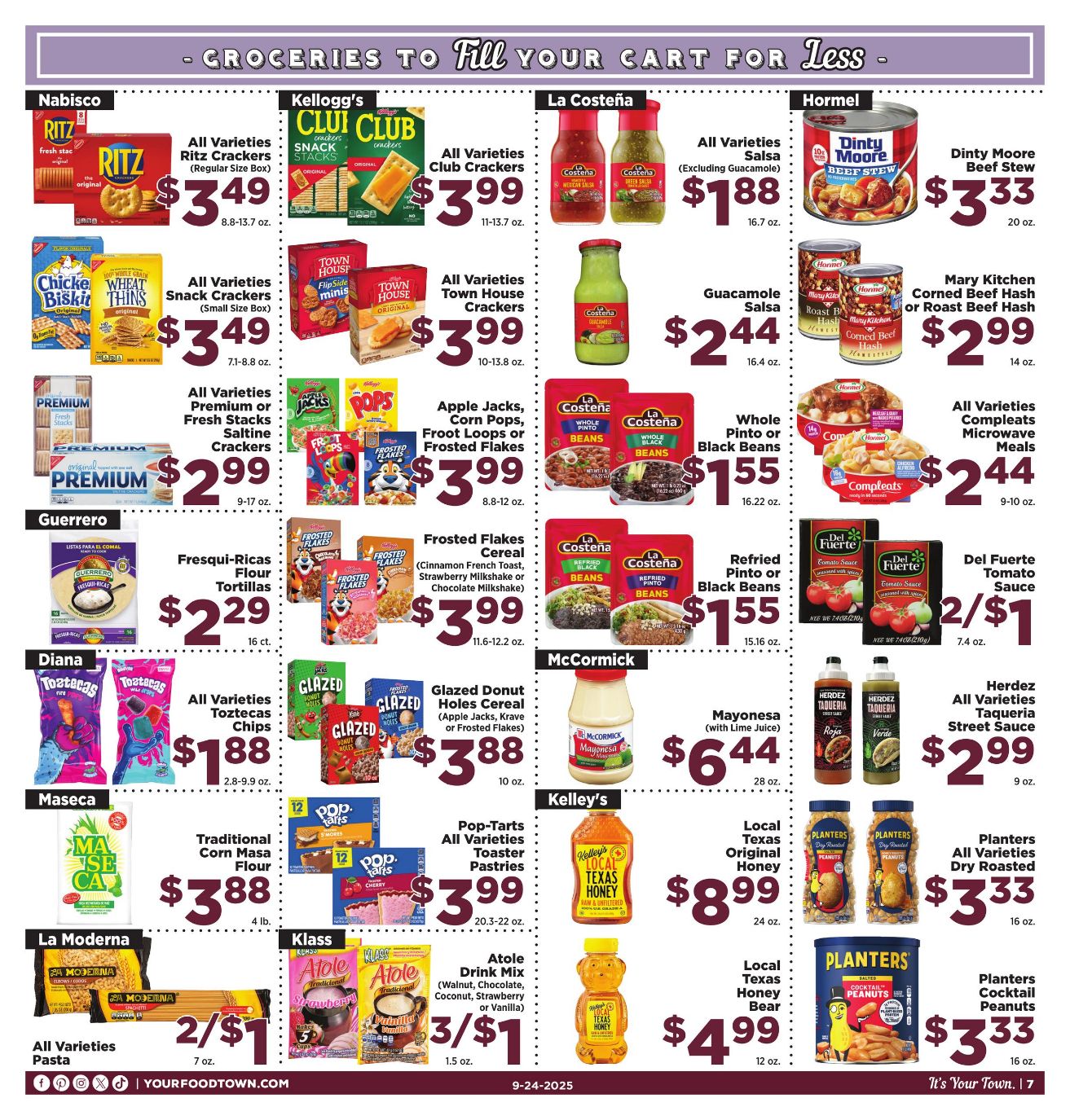 Weekly ad Your Food Town 09/24/2025 - 09/30/2025