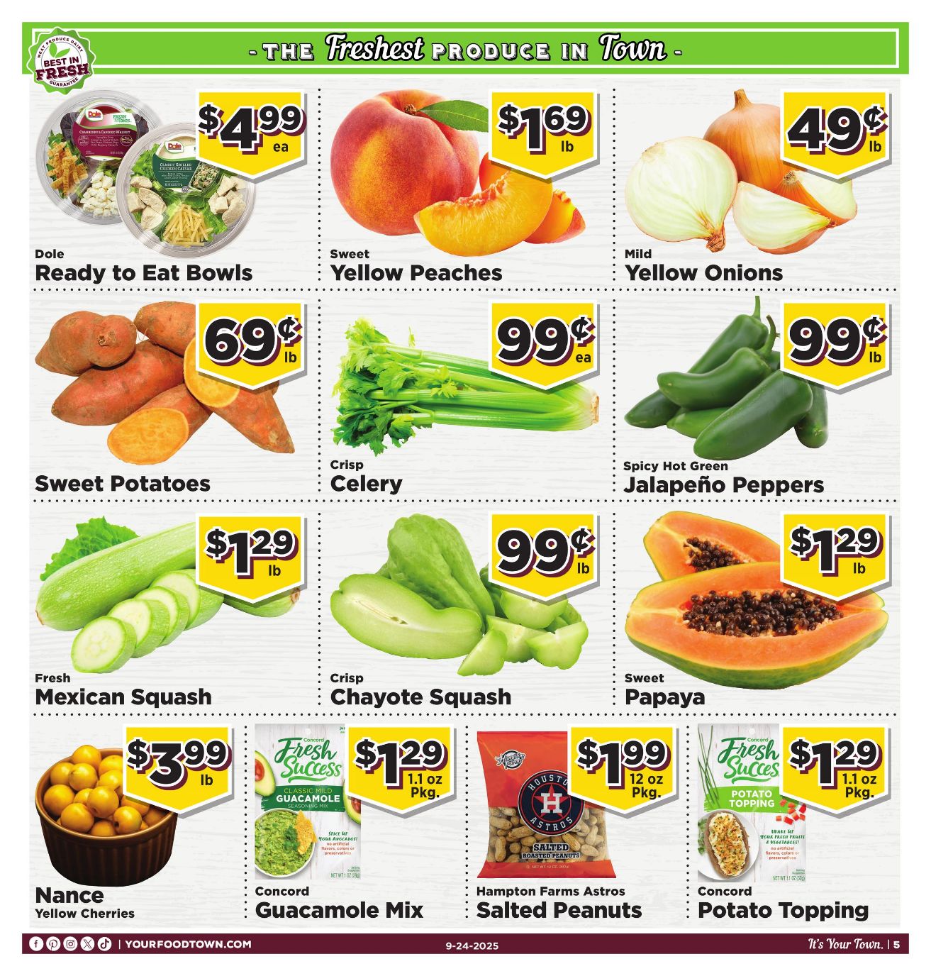 Weekly ad Your Food Town 09/24/2025 - 09/30/2025