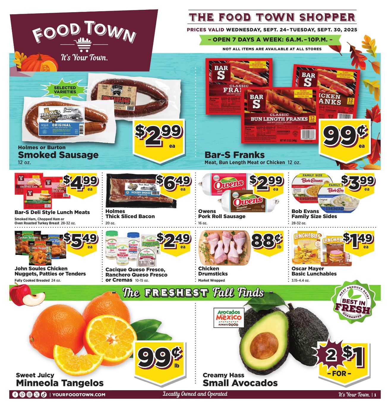 Weekly ad Your Food Town 09/24/2025 - 09/30/2025