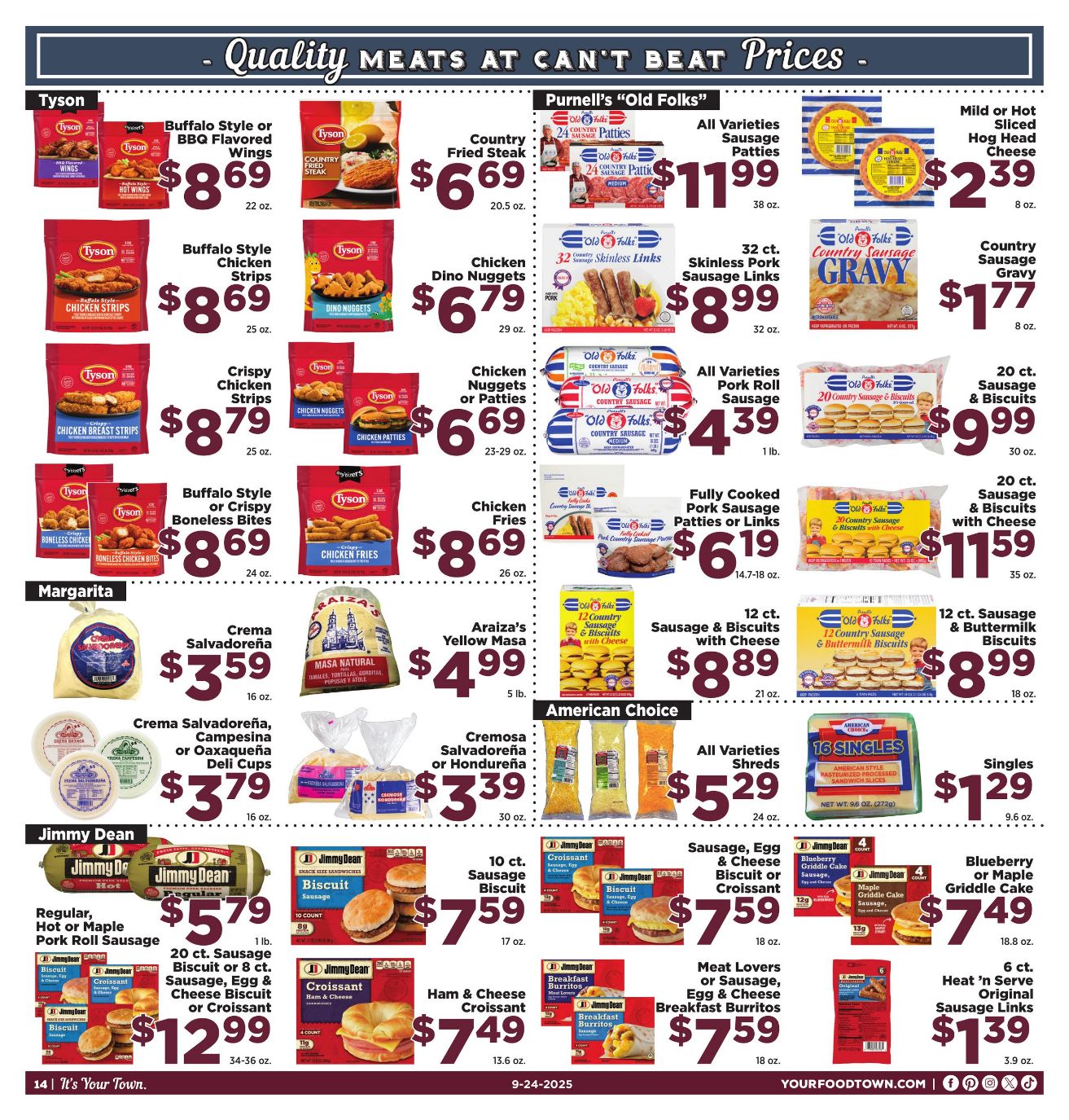 Weekly ad Your Food Town 09/24/2025 - 09/30/2025