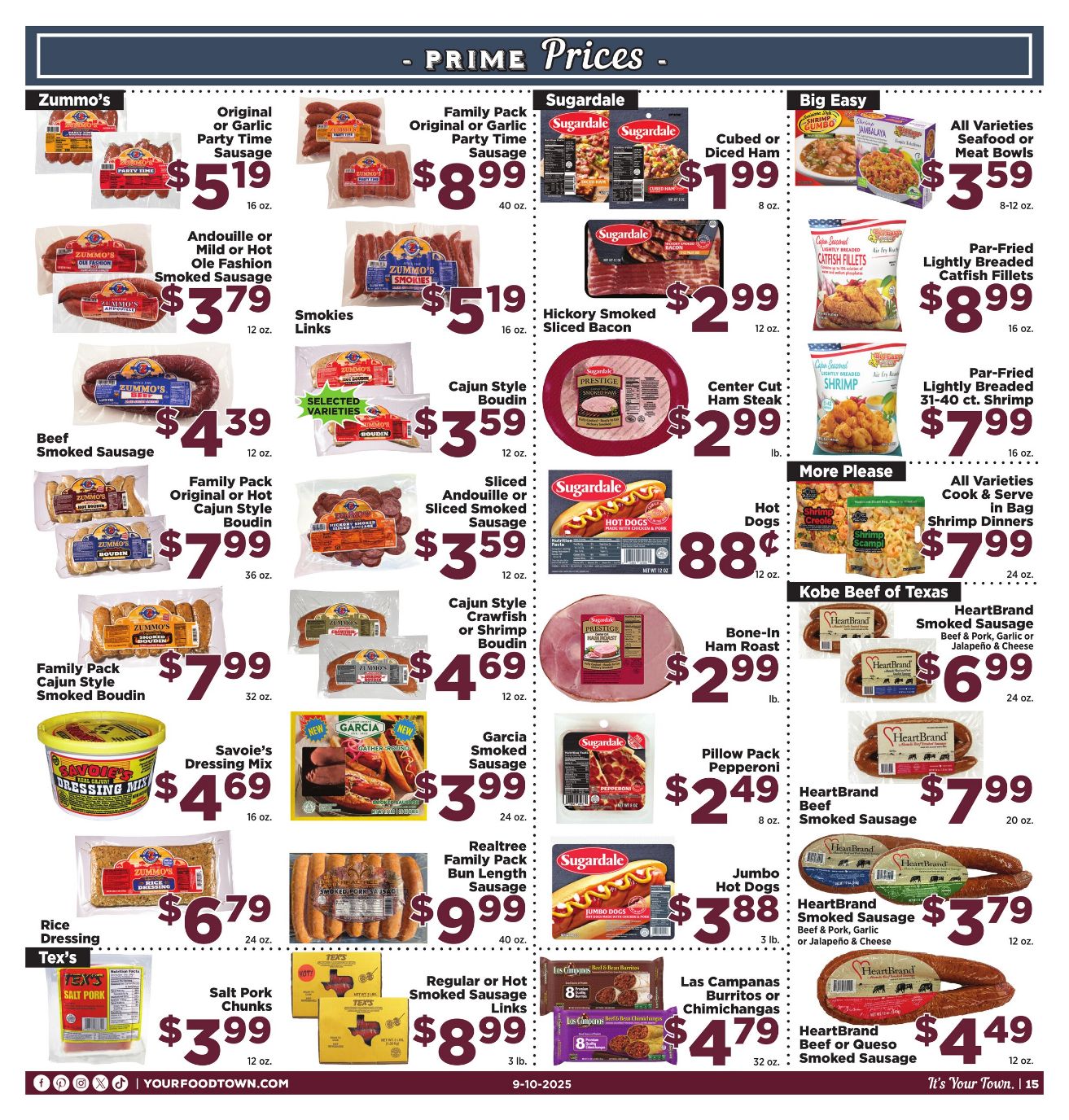 Weekly ad Your Food Town 09/10/2025 - 09/16/2025