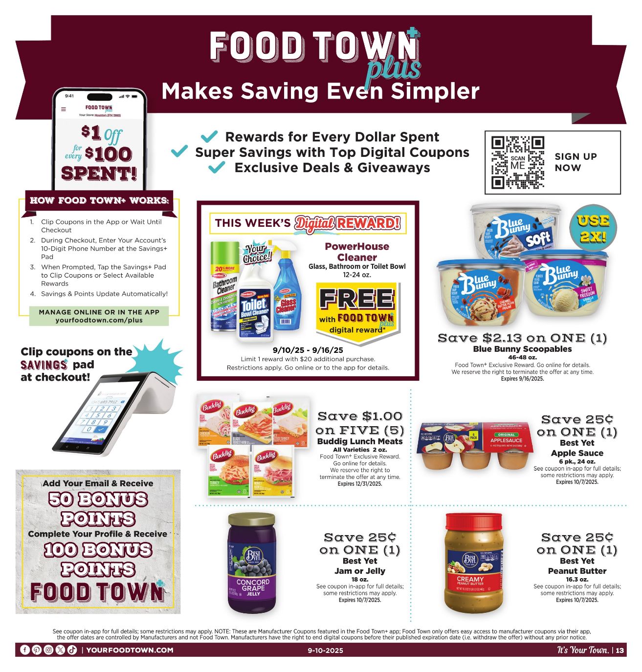 Weekly ad Your Food Town 09/10/2025 - 09/16/2025