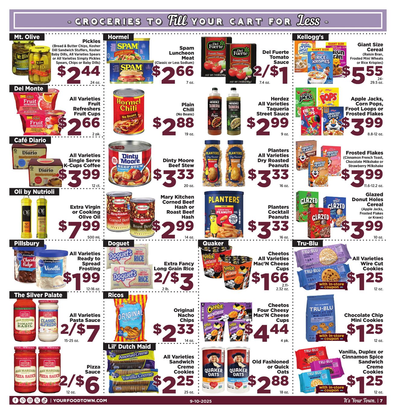 Weekly ad Your Food Town 09/10/2025 - 09/16/2025