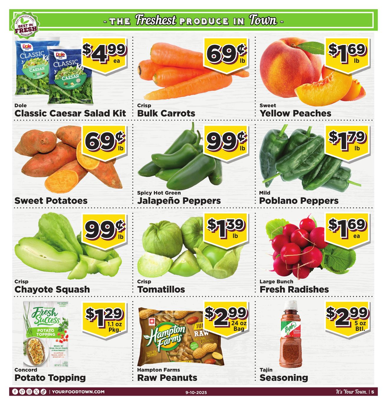 Weekly ad Your Food Town 09/10/2025 - 09/16/2025