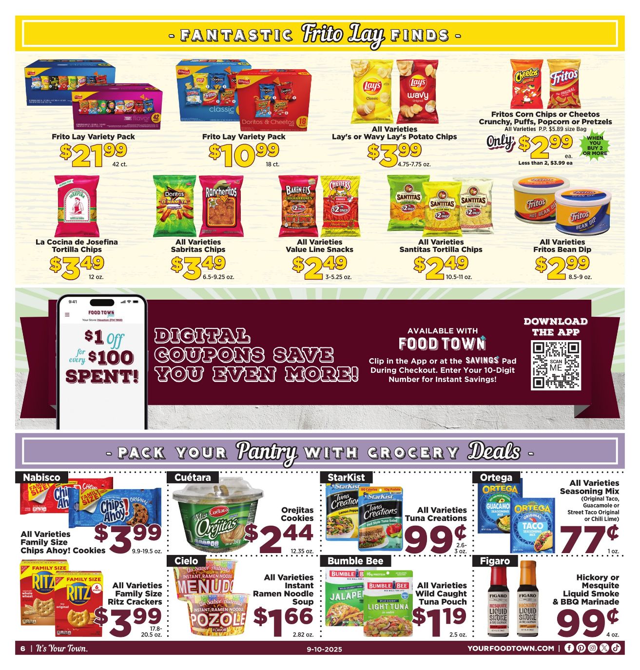 Weekly ad Your Food Town 09/10/2025 - 09/16/2025