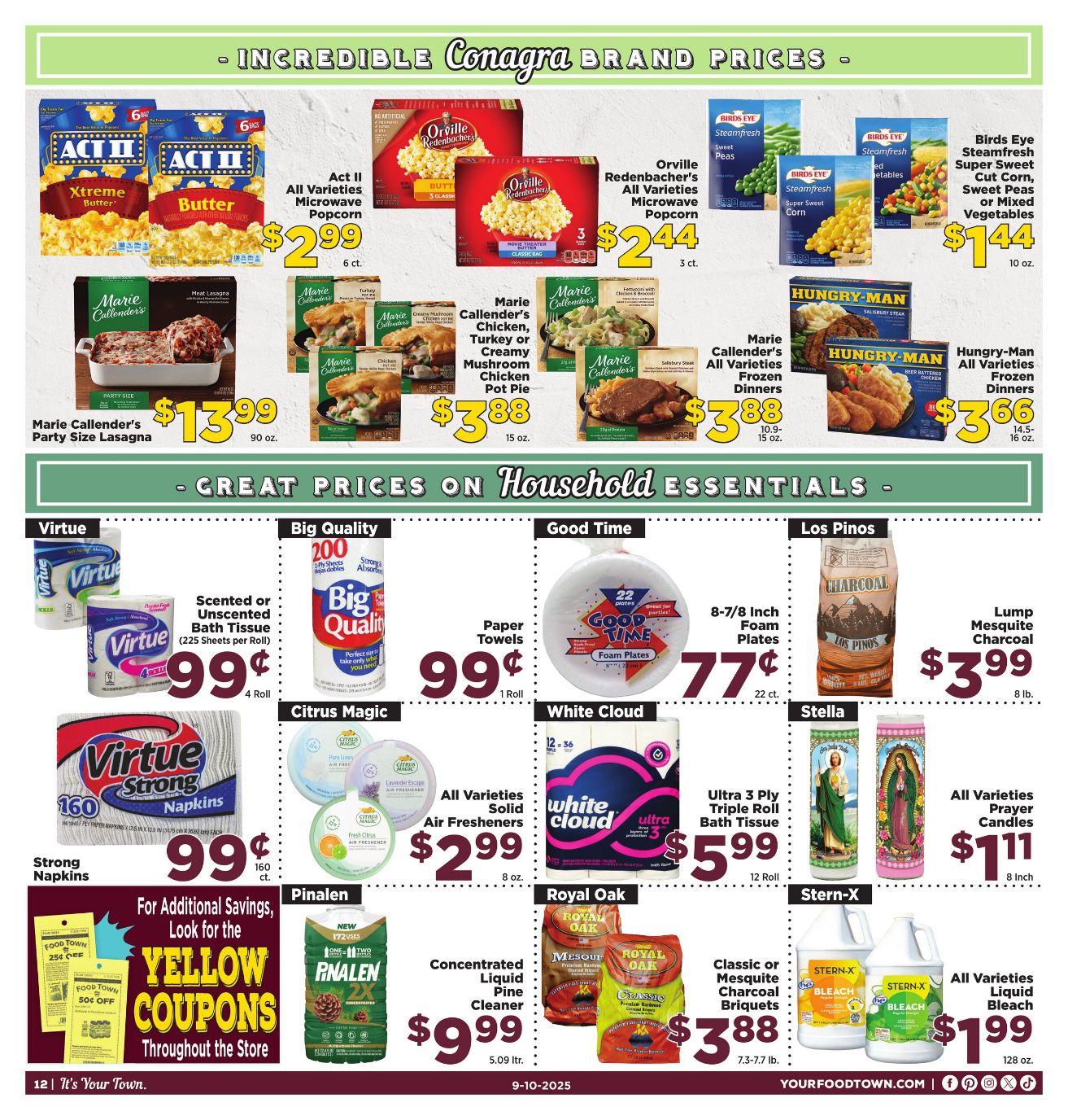 Weekly ad Your Food Town 09/10/2025 - 09/16/2025