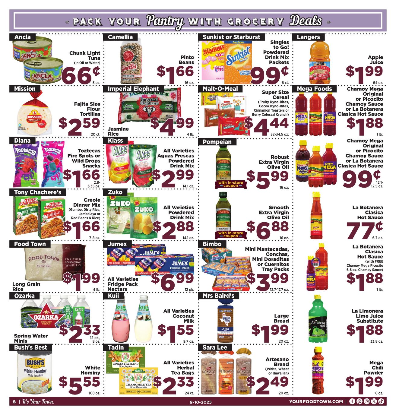 Weekly ad Your Food Town 09/10/2025 - 09/16/2025