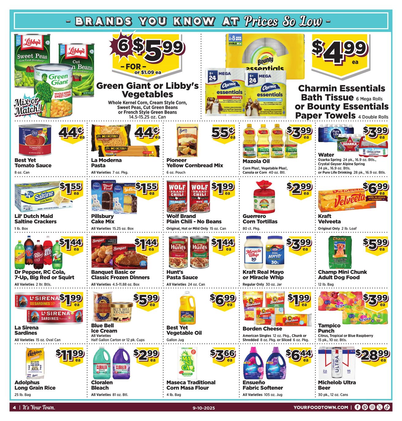 Weekly ad Your Food Town 09/10/2025 - 09/16/2025