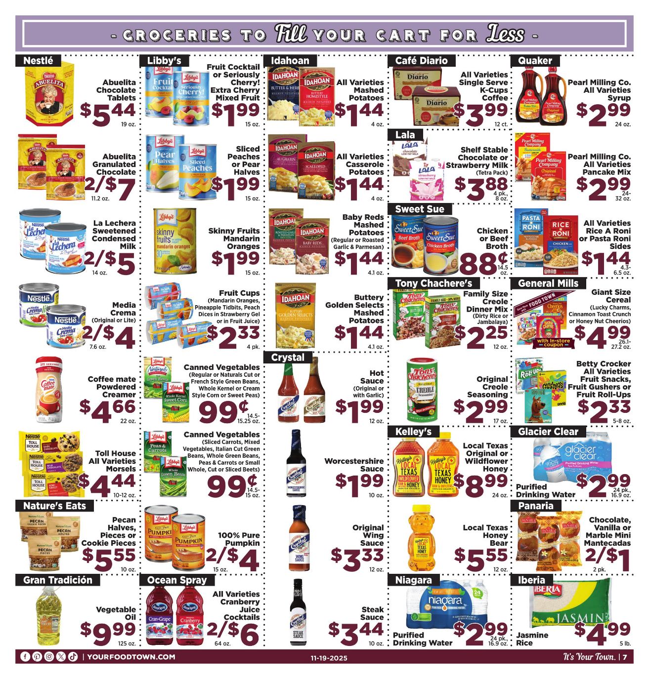 Weekly ad Your Food Town 11/19/2025 - 12/02/2025