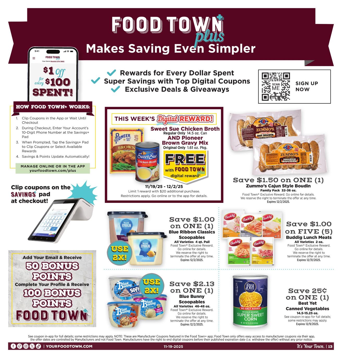Weekly ad Your Food Town 11/19/2025 - 12/02/2025