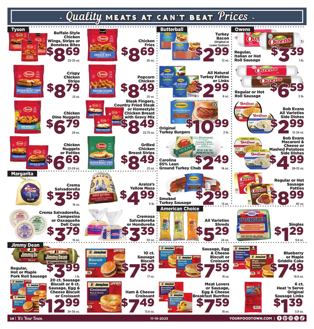 Weekly ad Your Food Town 11/19/2025 - 12/02/2025