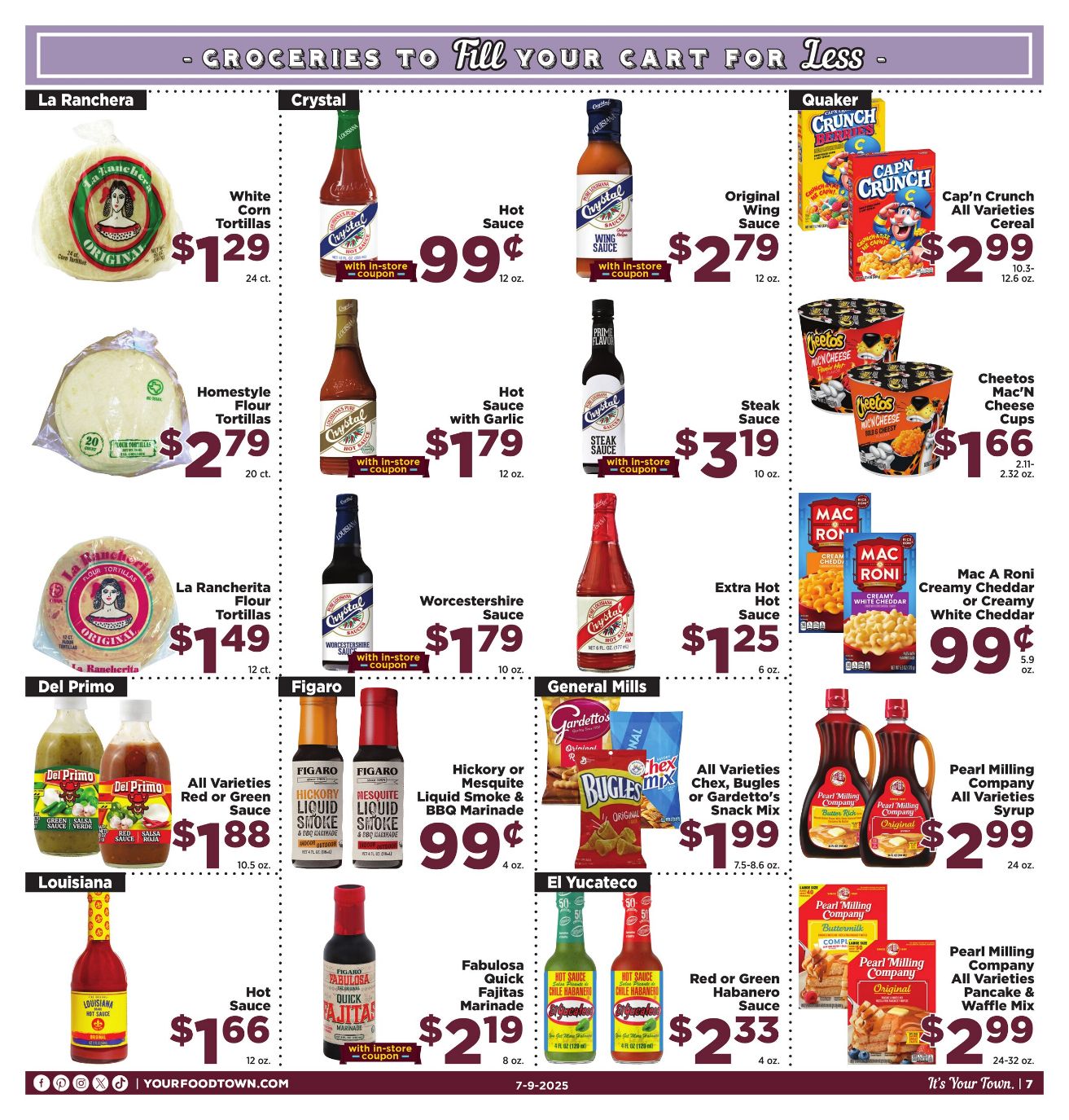 Weekly ad Your Food Town 07/09/2025 - 07/15/2025