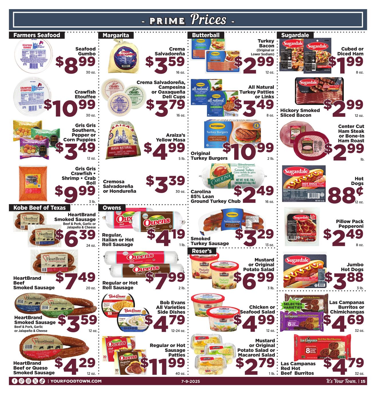 Weekly ad Your Food Town 07/09/2025 - 07/15/2025