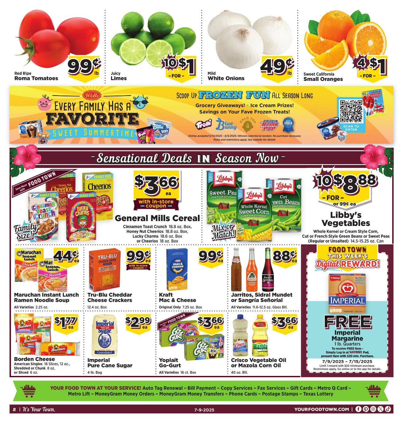 Weekly ad Your Food Town 07/09/2025 - 07/15/2025