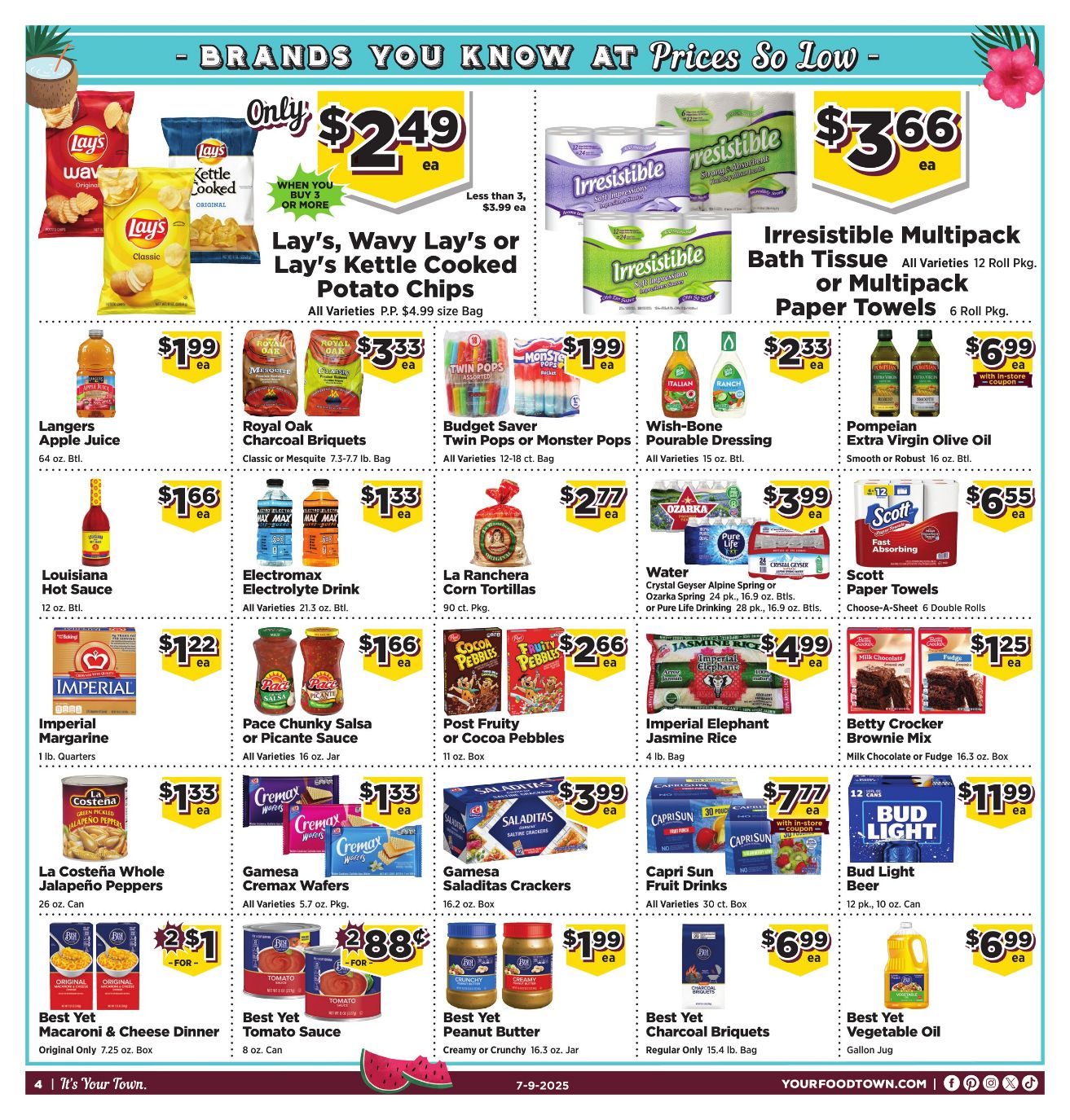 Weekly ad Your Food Town 07/09/2025 - 07/15/2025