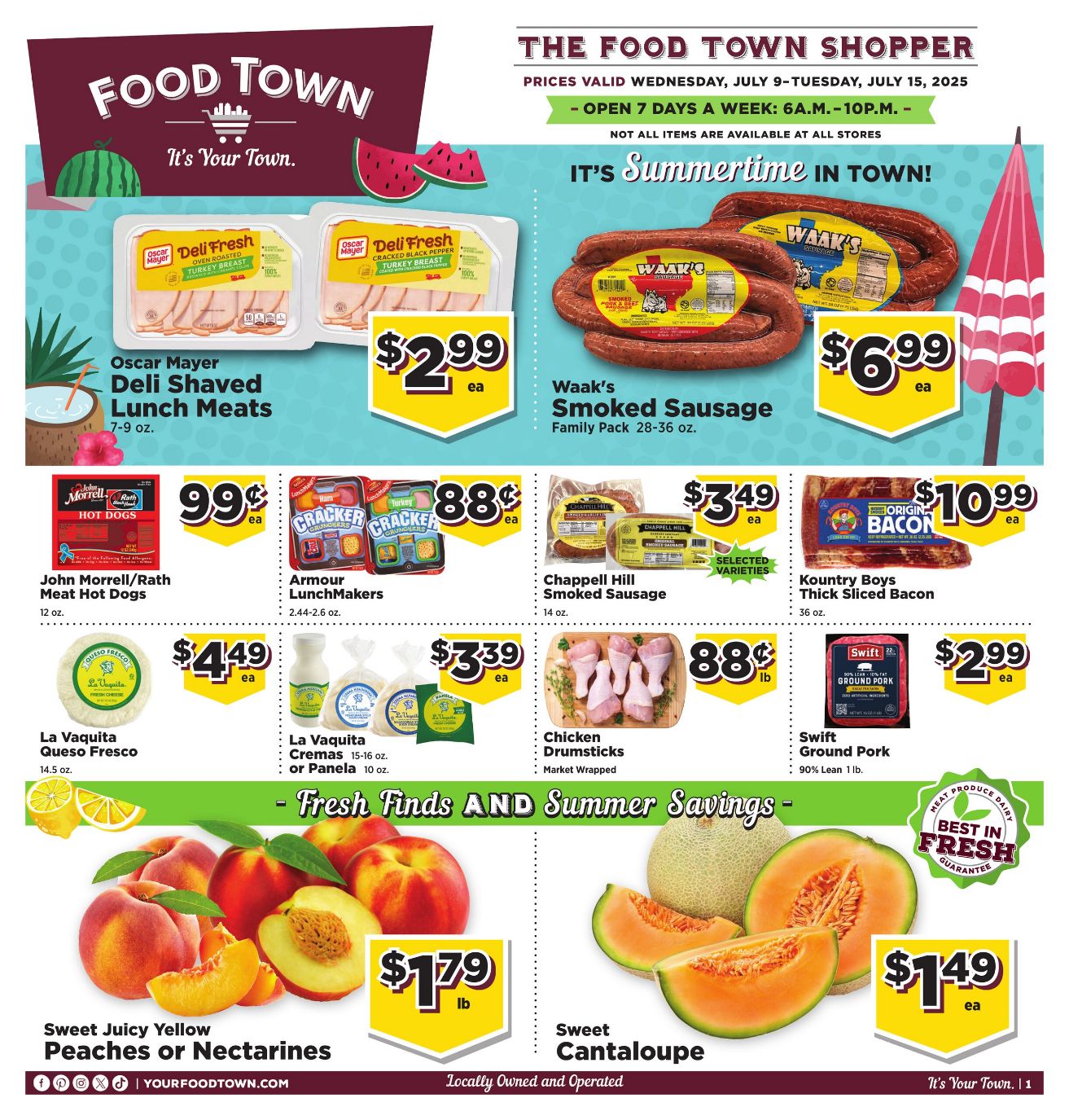 Weekly ad Your Food Town 07/09/2025 - 07/15/2025