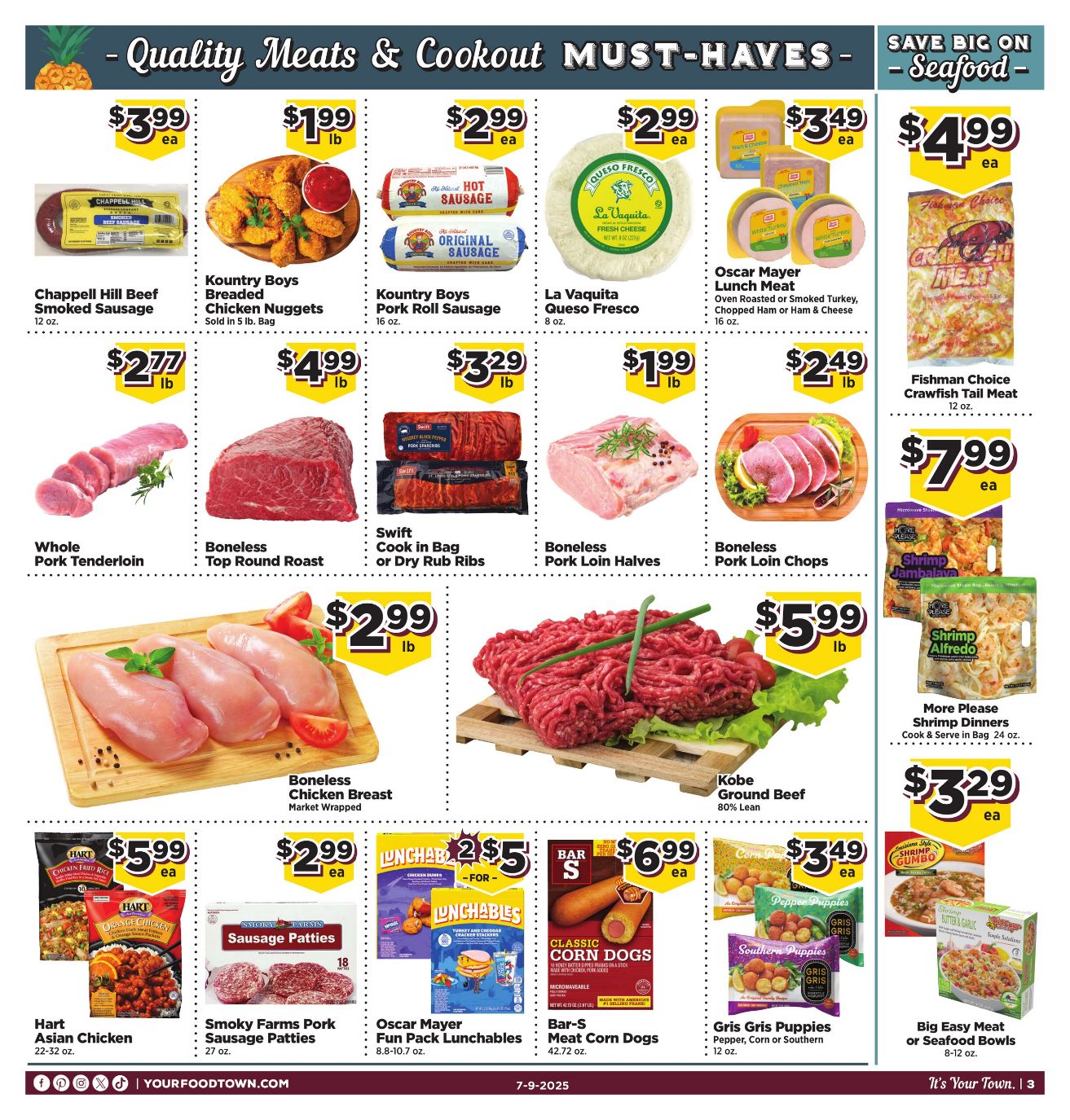 Weekly ad Your Food Town 07/09/2025 - 07/15/2025